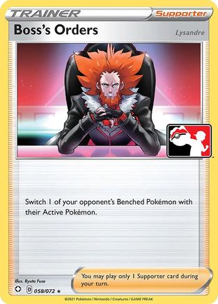 Boss's Orders - 058/072 58 - Prize Pack Series Cards