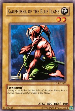 Kagemusha of the Blue Flame (LOB-EN028) - Legend of Blue Eyes White Dragon (Worldwide English) Unlimited - Premium Yugioh Single from Konami - Just $0.39! Shop now at Game Crave Tournament Store