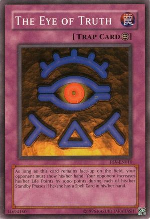 The Eye of Truth (PSV-EN010) - Pharaoh's Servant (Worldwide English) Unlimited - Premium Yugioh Single from Konami - Just $1.08! Shop now at Game Crave Tournament Store