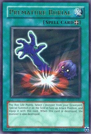 Premature Burial (PSV-EN037) - Pharaoh's Servant (Worldwide English) Unlimited - Premium Yugioh Single from Konami - Just $7.04! Shop now at Game Crave Tournament Store