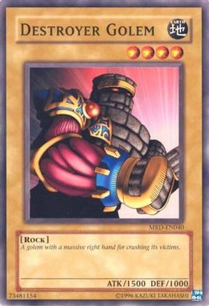 Destroyer Golem (MRD-EN040) - Metal Raiders (Worldwide English) Unlimited - Premium Yugioh Single from Konami - Just $0.25! Shop now at Game Crave Tournament Store