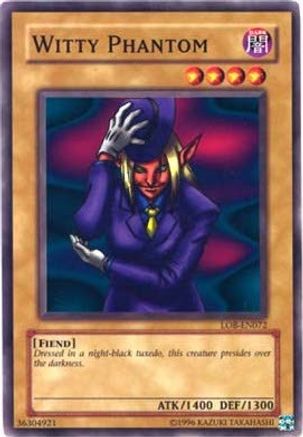 Witty Phantom (LOB-EN072) - Legend of Blue Eyes White Dragon (Worldwide English) Unlimited - Premium Yugioh Single from Konami - Just $0.25! Shop now at Game Crave Tournament Store