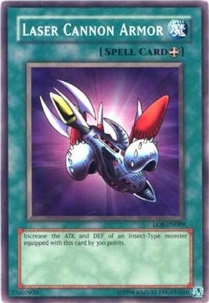 Laser Cannon Armor (LOB-EN089) - Legend of Blue Eyes White Dragon (Worldwide English) Unlimited - Premium Yugioh Single from Konami - Just $0.28! Shop now at Game Crave Tournament Store