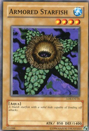 Armored Starfish (LOB-EN116) - Legend of Blue Eyes White Dragon (Worldwide English) Unlimited - Premium Yugioh Single from Konami - Just $0.25! Shop now at Game Crave Tournament Store