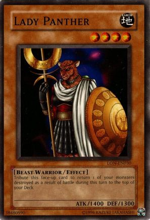 Lady Panther (LON-EN030) - Labyrinth of Nightmare (Worldwide English) Unlimited - Premium Yugioh Single from Konami - Just $0.40! Shop now at Game Crave Tournament Store
