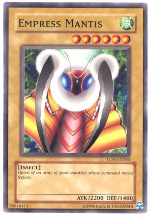 Empress Mantis (LON-EN040) - Labyrinth of Nightmare (Worldwide English) Unlimited - Premium Yugioh Single from Konami - Just $1.39! Shop now at Game Crave Tournament Store