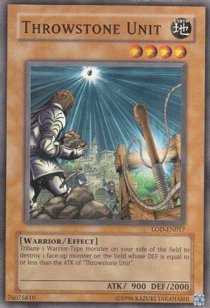 Throwstone Unit (LOD-EN017) - Legacy of Darkness (Worldwide English) Unlimited - Premium Yugioh Single from Konami - Just $1.02! Shop now at Game Crave Tournament Store