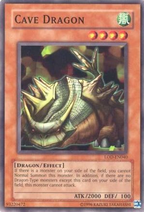 Cave Dragon (LOD-EN040) - Legacy of Darkness (Worldwide English) Unlimited - Premium Yugioh Single from Konami - Just $0.25! Shop now at Game Crave Tournament Store