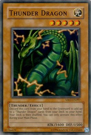 Thunder Dragon (MRD-EN097) - Metal Raiders (Worldwide English) Unlimited - Premium Yugioh Single from Konami - Just $1.71! Shop now at Game Crave Tournament Store