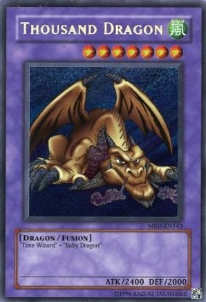 Thousand Dragon (MRD-EN143) - Metal Raiders (Worldwide English) Unlimited - Premium Yugioh Single from Konami - Just $10.80! Shop now at Game Crave Tournament Store