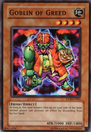 Goblin of Greed (DCR-EN065) - Dark Crisis (Worldwide English) Unlimited - Premium Yugioh Single from Konami - Just $1.11! Shop now at Game Crave Tournament Store