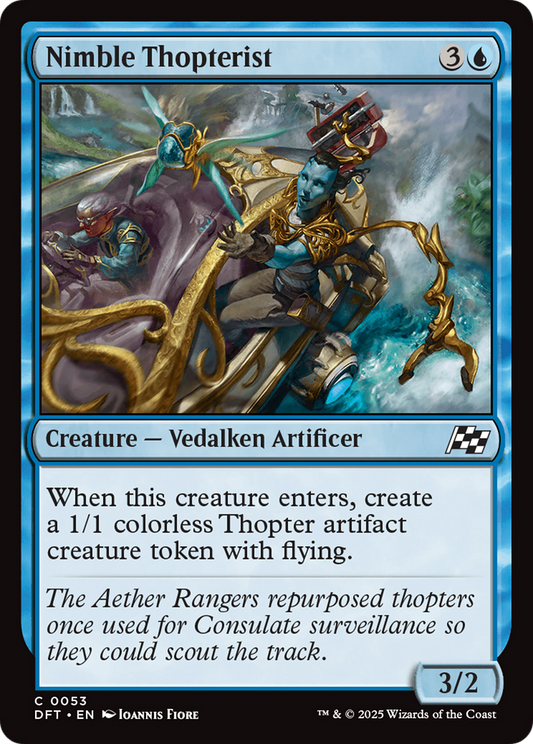 Nimble Thopterist (DFT-053) - Aetherdrift Foil - Premium MTG Single from Wizards of the Coast - Just $0.08! Shop now at Game Crave Tournament Store
