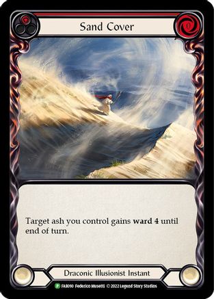 Sand Cover (Red) (FAB090) - Flesh and Blood: Promo Cards Rainbow Foil