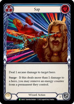 Sap (Blue) (FAB117) - Flesh and Blood: Promo Cards Rainbow Foil