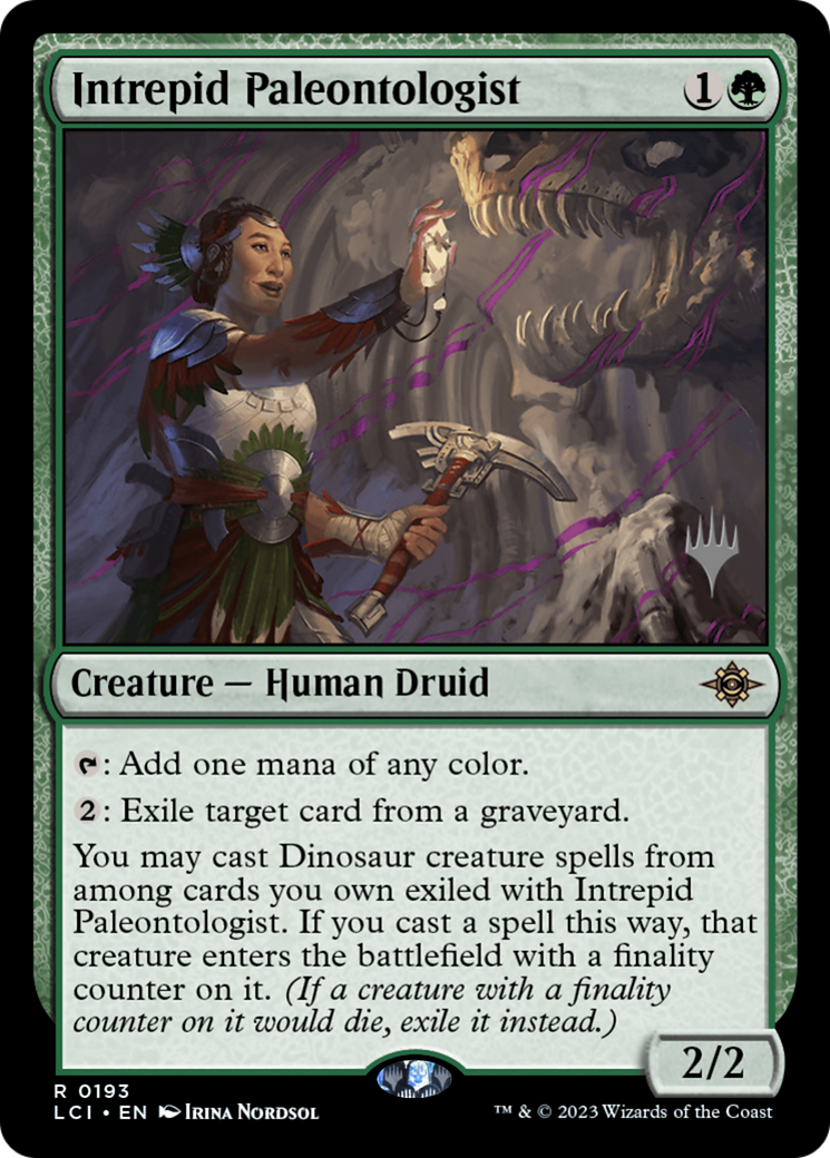 Intrepid Paleontologist (PLCI-193P) - The Lost Caverns of Ixalan Promos Foil - Premium MTG Single from Wizards of the Coast - Just $1.06! Shop now at Game Crave Tournament Store