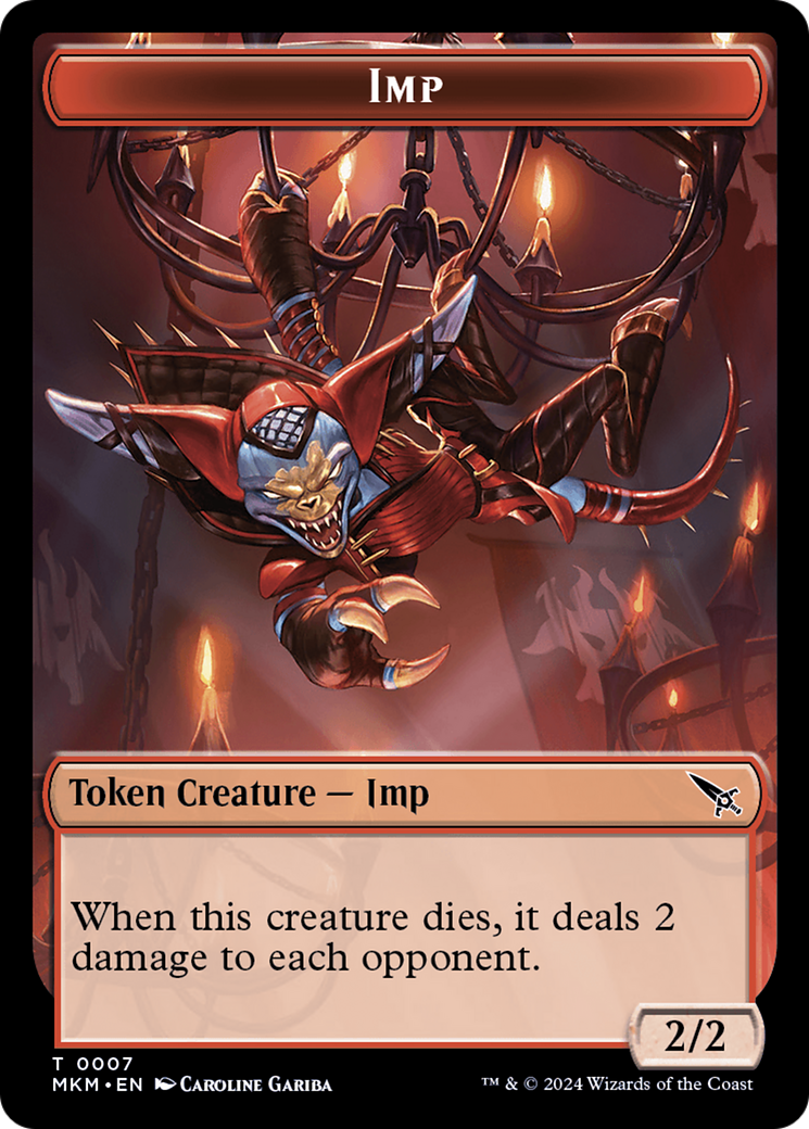 Imp (TMKM-007) - Murders at Karlov Manor Tokens Foil - Premium MTG Single from Wizards of the Coast - Just $0! Shop now at Game Crave Tournament Store