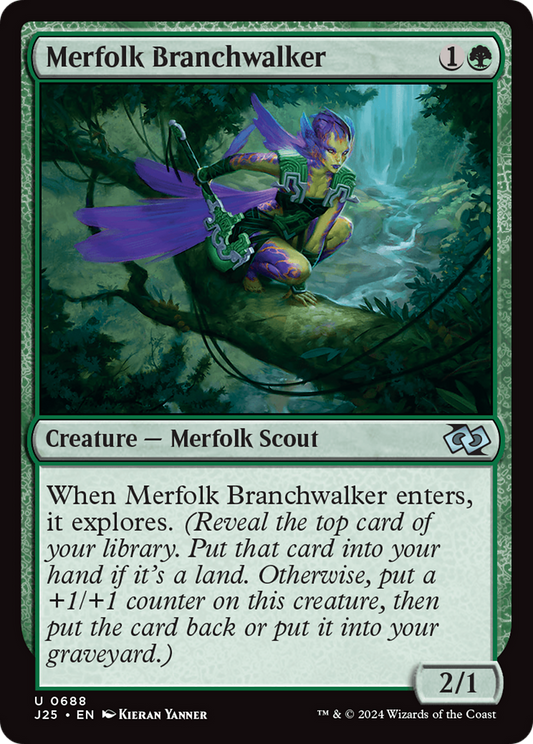 Merfolk Branchwalker (J25-688) - Foundations Jumpstart - Premium MTG Single from Wizards of the Coast - Just $0.25! Shop now at Game Crave Tournament Store