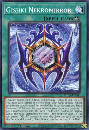 Gishki Nekromirror (PHHY-EN066) - Photon Hypernova 1st Edition - Premium Yugioh Single from Konami - Just $0.25! Shop now at Game Crave Tournament Store