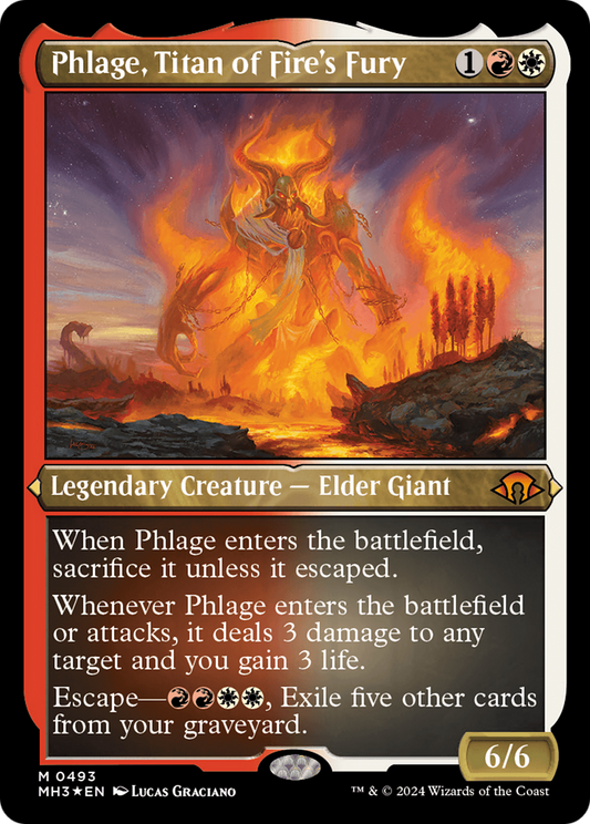 Phlage, Titan of Fire's Fury (MH3-493) - Modern Horizons 3 Etched Foil - Premium MTG Single from Wizards of the Coast - Just $14.70! Shop now at Game Crave Tournament Store