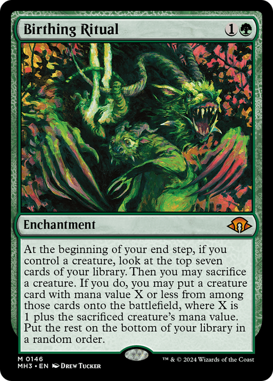 Birthing Ritual (MH3-146) - Modern Horizons 3 Foil - Premium MTG Single from Wizards of the Coast - Just $3.18! Shop now at Game Crave Tournament Store