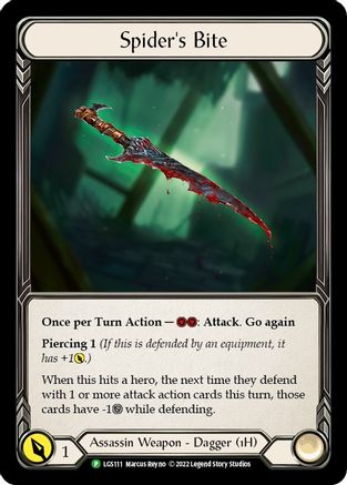 Spider's Bite (LGS111) - Flesh and Blood: Promo Cards Cold Foil