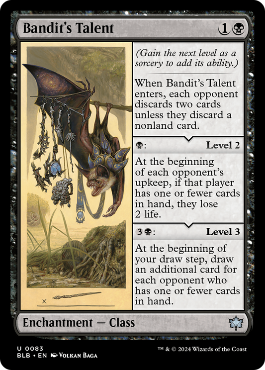 Bandit's Talent (BLB-083) - Bloomburrow - Premium MTG Single from Wizards of the Coast - Just $0.25! Shop now at Game Crave Tournament Store