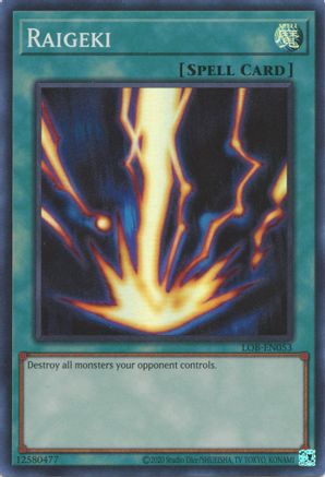 Raigeki (LOB-EN053) - Legend of Blue Eyes White Dragon (25th Anniversary Edition) Unlimited - Premium Yugioh Single from Konami - Just $2.90! Shop now at Game Crave Tournament Store