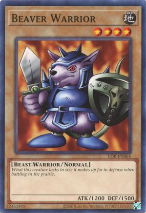 Beaver Warrior (LOB-EN064) - Legend of Blue Eyes White Dragon (25th Anniversary Edition) Unlimited - Premium Yugioh Single from Konami - Just $0.25! Shop now at Game Crave Tournament Store