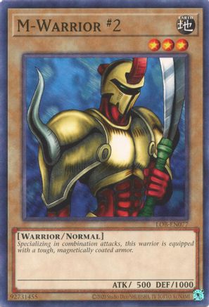 M-Warrior #2 (LOB-EN077) - Legend of Blue Eyes White Dragon (25th Anniversary Edition) Unlimited - Premium Yugioh Single from Konami - Just $0.25! Shop now at Game Crave Tournament Store