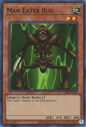 Man-Eater Bug (LOB-EN108) - Legend of Blue Eyes White Dragon (25th Anniversary Edition) Unlimited - Premium Yugioh Single from Konami - Just $2.26! Shop now at Game Crave Tournament Store