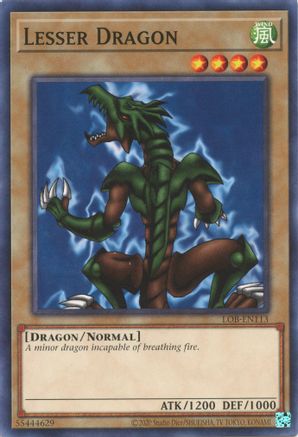 Lesser Dragon (LOB-EN113) - Legend of Blue Eyes White Dragon (25th Anniversary Edition) Unlimited - Premium Yugioh Single from Konami - Just $0.25! Shop now at Game Crave Tournament Store