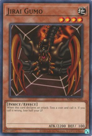 Jirai Gumo (MRD-EN089) - Metal Raiders (25th Anniversary Edition) Unlimited - Premium Yugioh Single from Konami - Just $0.25! Shop now at Game Crave Tournament Store