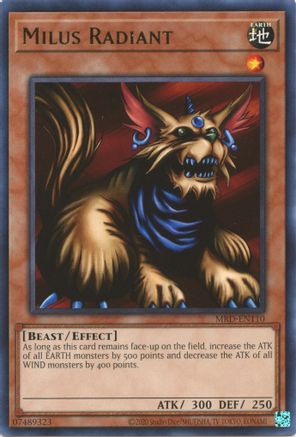 Milus Radiant (MRD-EN110) - Metal Raiders (25th Anniversary Edition) Unlimited - Premium Yugioh Single from Konami - Just $0.25! Shop now at Game Crave Tournament Store