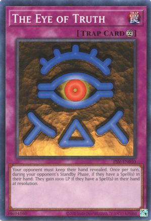 The Eye of Truth (PSV-EN010) - Pharaoh's Servant (25th Anniversary Edition) Unlimited - Premium Yugioh Single from Konami - Just $0.23! Shop now at Game Crave Tournament Store