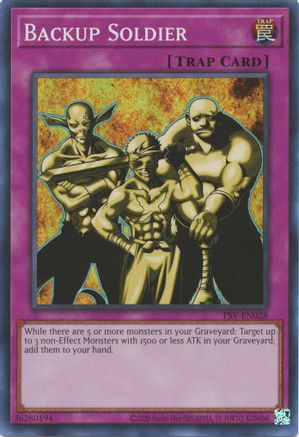 Backup Soldier (PSV-EN028) - Pharaoh's Servant (25th Anniversary Edition) Unlimited - Premium Yugioh Single from Konami - Just $0.66! Shop now at Game Crave Tournament Store