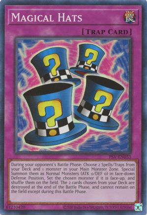 Magical Hats (PSV-EN033) - Pharaoh's Servant (25th Anniversary Edition) Unlimited - Premium Yugioh Single from Konami - Just $1.88! Shop now at Game Crave Tournament Store