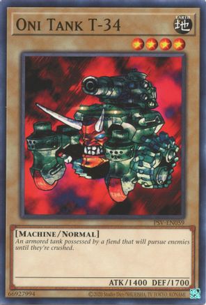 Oni Tank T-34 (PSV-EN059) - Pharaoh's Servant (25th Anniversary Edition) Unlimited - Premium Yugioh Single from Konami - Just $0.25! Shop now at Game Crave Tournament Store