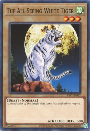 The All-Seeing White Tiger (PSV-EN093) - Pharaoh's Servant (25th Anniversary Edition) Unlimited - Premium Yugioh Single from Konami - Just $0.25! Shop now at Game Crave Tournament Store