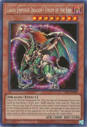 Chaos Emperor Dragon - Envoy of the End (IOC-EN000) - Invasion of Chaos (25th Anniversary Edition) Unlimited - Premium Yugioh Single from Konami - Just $4.30! Shop now at Game Crave Tournament Store
