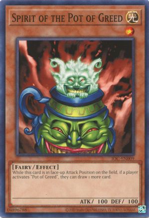 Spirit of the Pot of Greed (IOC-EN009) - Invasion of Chaos (25th Anniversary Edition) Unlimited - Premium Yugioh Single from Konami - Just $0.25! Shop now at Game Crave Tournament Store
