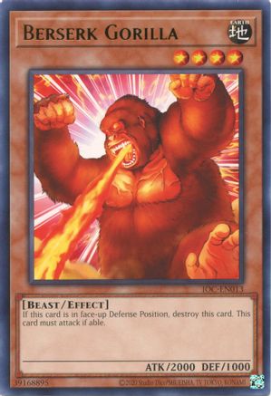 Berserk Gorilla (IOC-EN013) - Invasion of Chaos (25th Anniversary Edition) Unlimited - Premium Yugioh Single from Konami - Just $0.41! Shop now at Game Crave Tournament Store