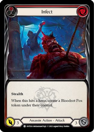Infect (Red) (OUT024) - Outsiders Rainbow Foil