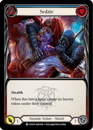 Sedate (Blue) (OUT038) - Outsiders Rainbow Foil