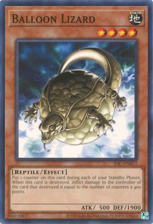 Balloon Lizard (IOC-EN072) - Invasion of Chaos (25th Anniversary Edition) Unlimited - Premium Yugioh Single from Konami - Just $0.25! Shop now at Game Crave Tournament Store