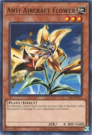 Anti-Aircraft Flower (IOC-EN076) - Invasion of Chaos (25th Anniversary Edition) Unlimited - Premium Yugioh Single from Konami - Just $0.25! Shop now at Game Crave Tournament Store
