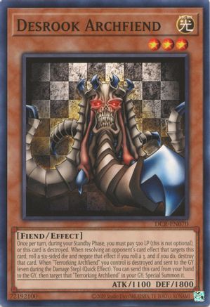 Desrook Archfiend (DCR-EN070) - Dark Crisis (25th Anniversary Edition) Unlimited - Premium Yugioh Single from Konami - Just $0.25! Shop now at Game Crave Tournament Store