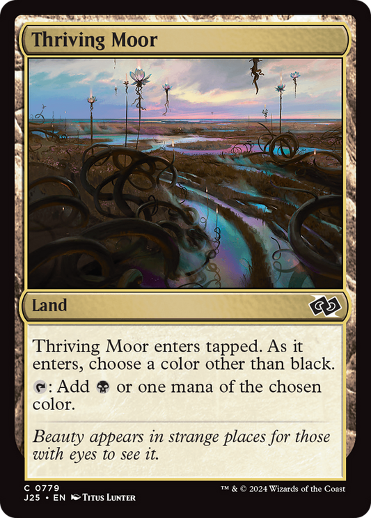Thriving Moor (J25-779) - Foundations Jumpstart - Premium MTG Single from Wizards of the Coast - Just $0.25! Shop now at Game Crave Tournament Store