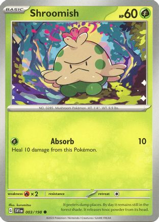 Shroomish 3 - SV01 Scarlet & Violet Base Set Reverse Holofoil