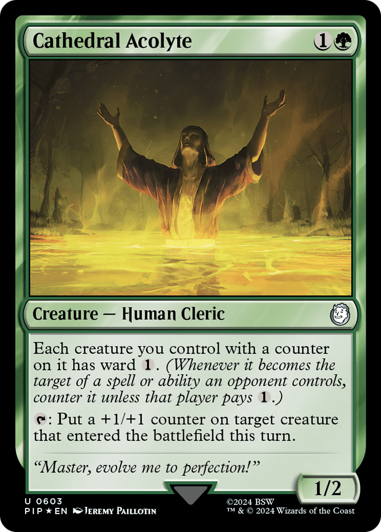 Cathedral Acolyte (PIP-603) - Fallout - Premium MTG Single from Wizards of the Coast - Just $7.09! Shop now at Game Crave Tournament Store