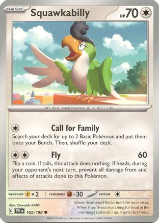 Squawkabilly 162 - SV01 Scarlet & Violet Base Set